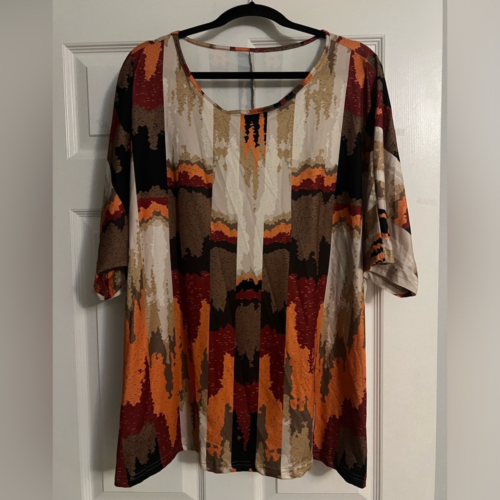 Plus Size Ladies Tunic Blouse Size 3X